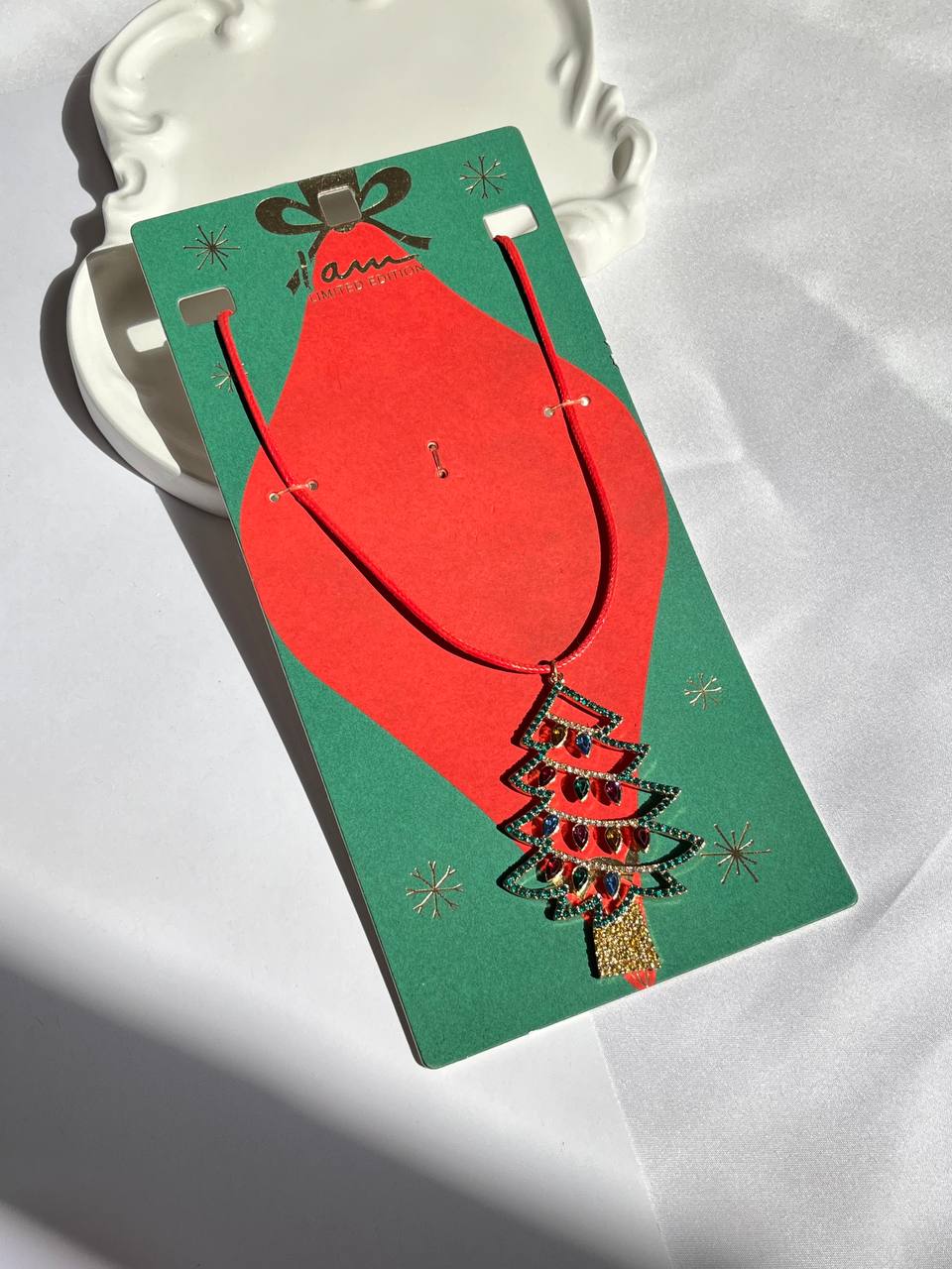 پلاک گردنی دختر کریسمس جواهری