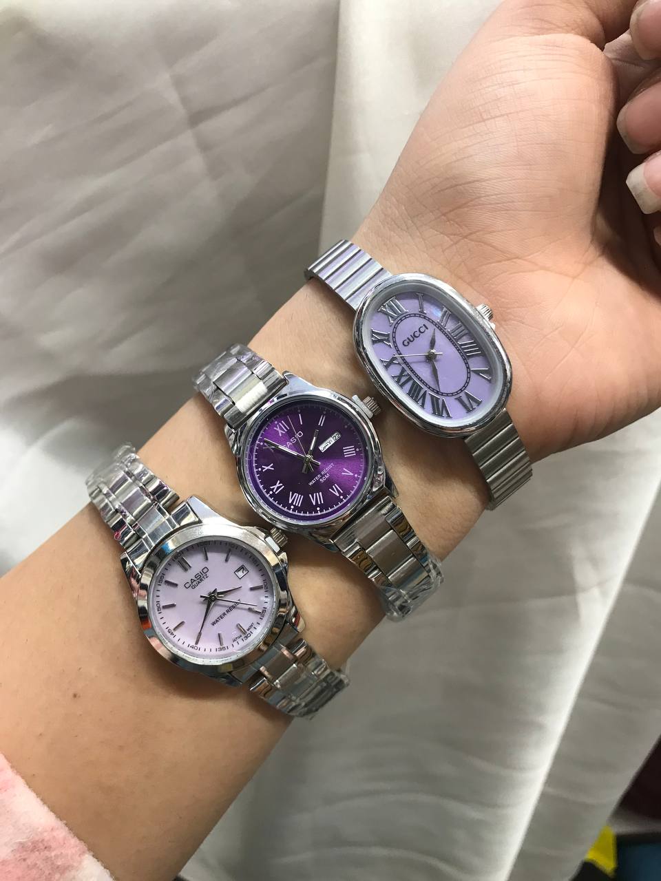 ساعت های زنانه صفحه بنفش